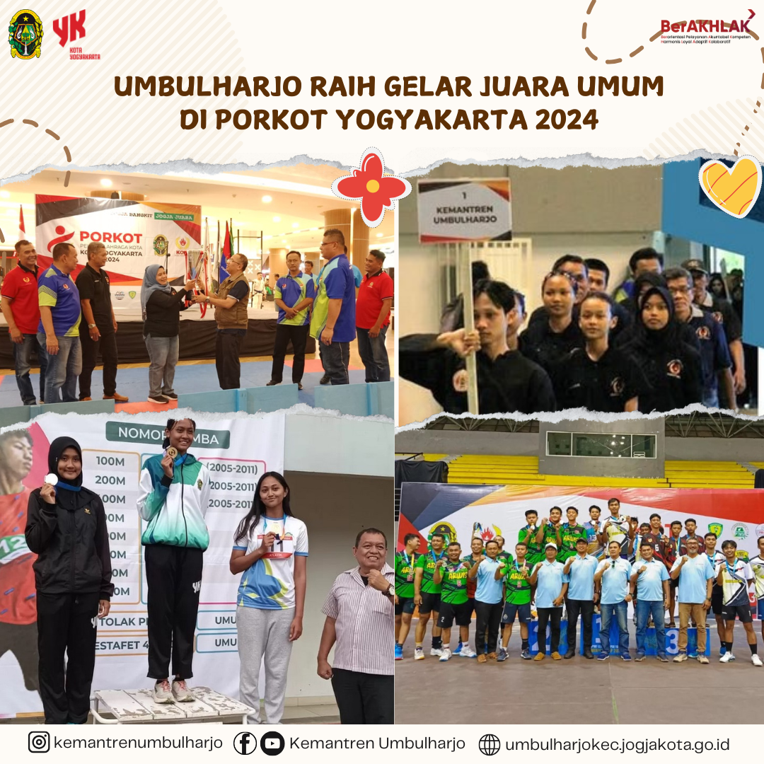 UMBULHARJO RAIH GELAR JUARA UMUM DI PORKOT YOGYAKARTA 2024